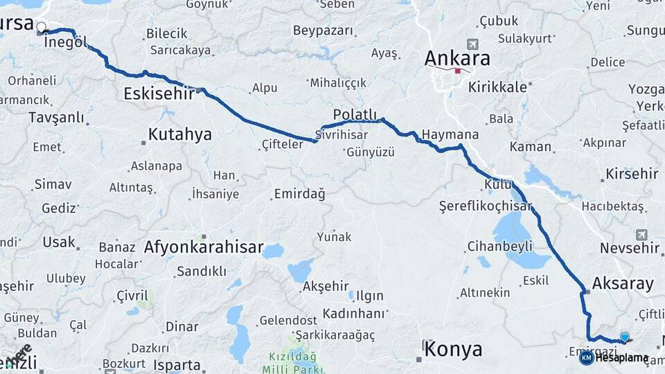 Altunhisar Bursa Arası Kaç Km - Yol Tarifi