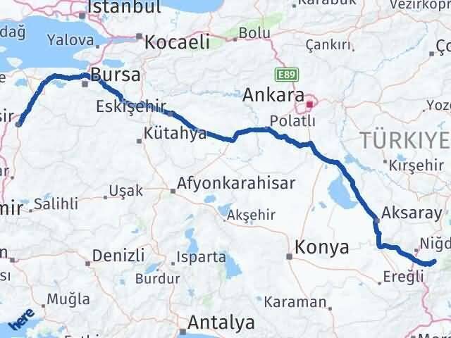 Çamardı Balıkesir Arası Kaç Km - Yol Tarifi