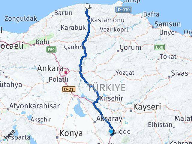 Niğde Küre Arası Kaç Km - Yol Tarifi