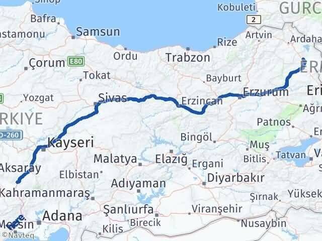 Niğde Susuz Kars Arası Kaç Km - Yol Haritası