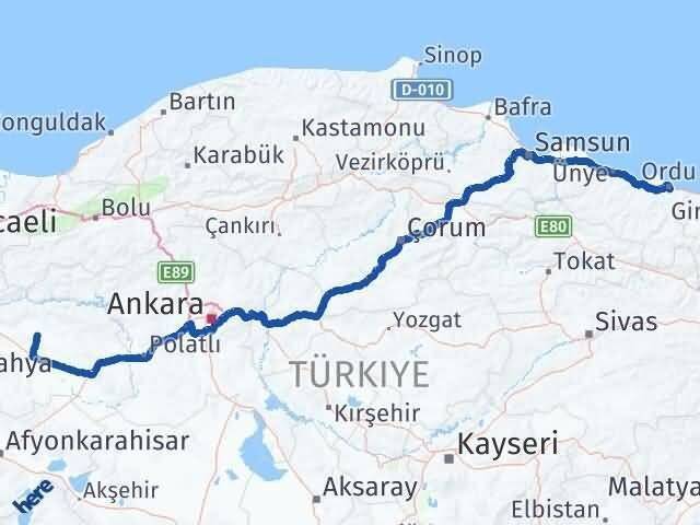 Ordu Alpu Arası Kaç Km - Yol Tarifi