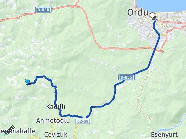 Kayadibi Ordu Otogarı Arası Kaç Km - Yol Tarifi