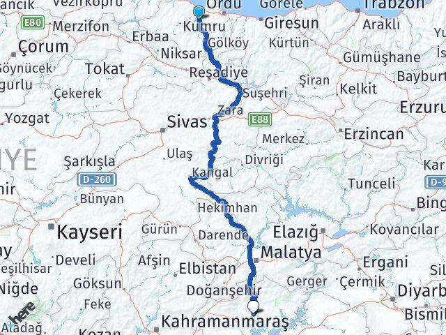 Çamaş Adıyaman Arası Kaç Km - Yol Tarifi