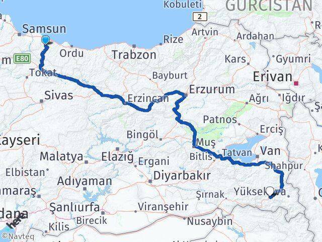Çaybaşı Hakkari Arası Kaç Km - Yol Tarifi