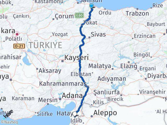 Çaybaşı Hatay Arası Kaç Km - Yol Tarifi