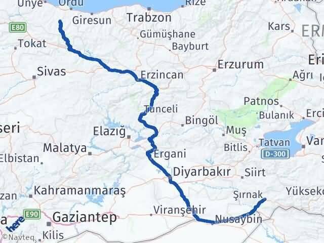 Gürgentepe Şırnak Arası Kaç Km - Yol Tarifi