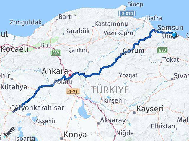 İkizce Afyonkarahisar Arası Kaç Km - Yol Tarifi
