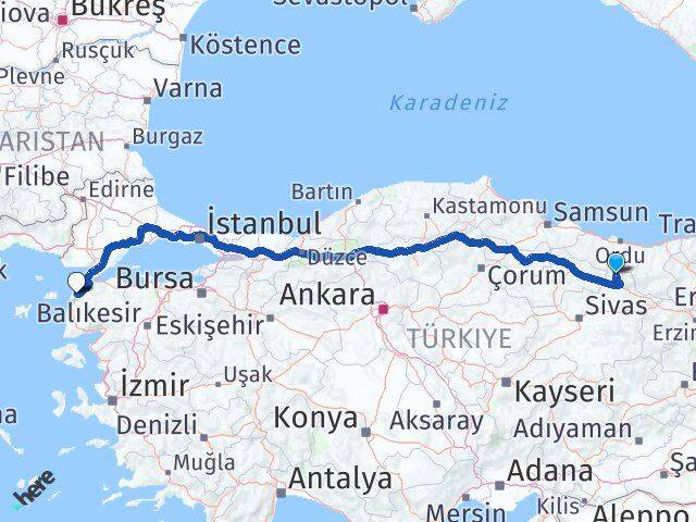 Mesudiye Çanakkale Arası Kaç Km - Yol Tarifi