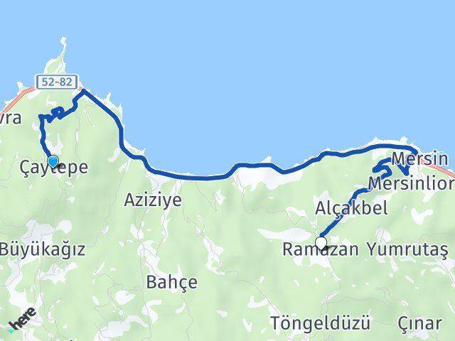 Çaytepe Ramazan Arası Kaç Km - Yol Tarifi