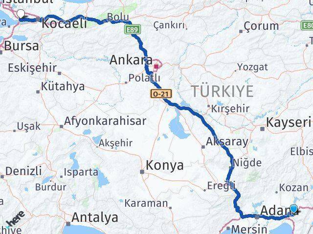 Adnan Menderes Dilovası Arası Kaç Km - Yol Tarifi