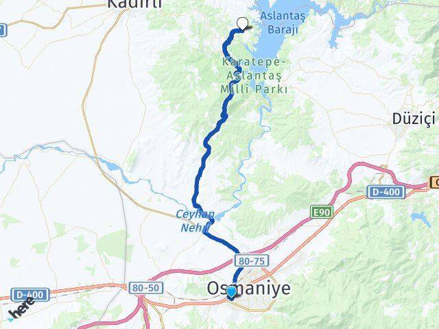 Adnan Menderes Kadirli Arası Kaç Km - Yol Tarifi
