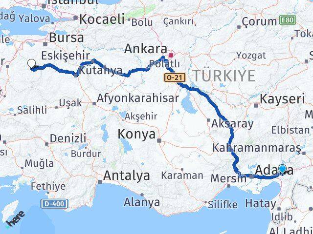 Osmaniye Dursunbey Balıkesir Arası Kaç Km - Yol Haritası