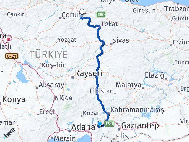 Hasanbeyli Amasya Arası Kaç Km - Yol Tarifi