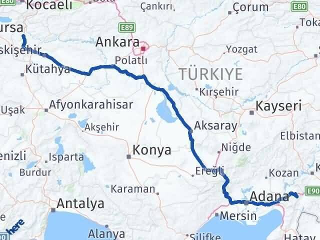 Osmaniye Hasanbeyli Bilecik Arası Kaç Km - Yol Haritası