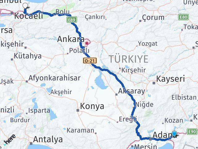 Osmaniye Söğütlü Sakarya Arası Kaç Km - Yol Haritası
