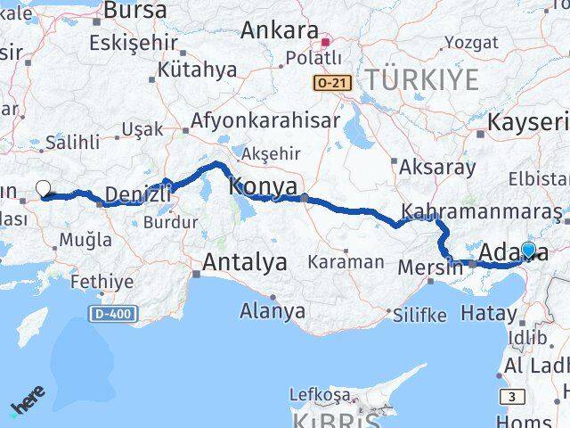Osmaniye Sultanhisar Aydın Arası Kaç Km - Yol Haritası