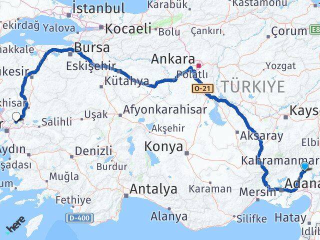 Osmaniye Sumbas Manisa Arası Kaç Km - Yol Haritası