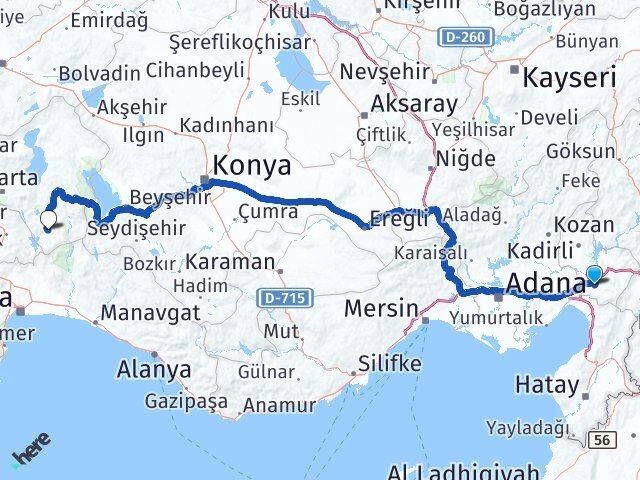 Osmaniye Sütçüler Isparta Arası Kaç Km - Yol Haritası