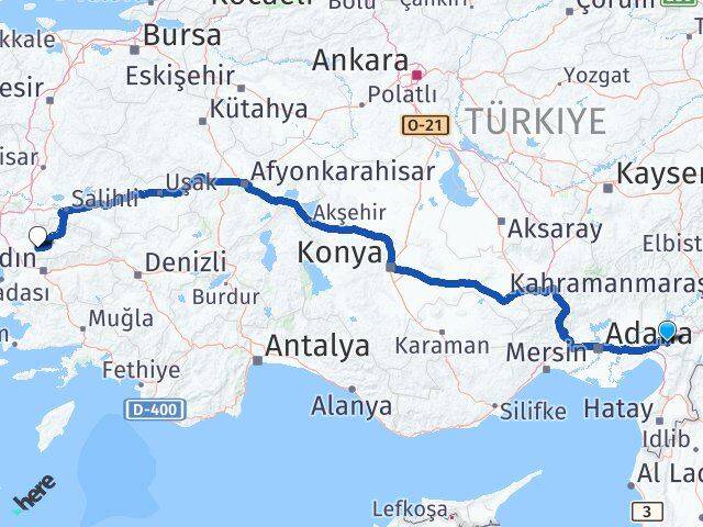 Osmaniye Tire İzmir Arası Kaç Km - Yol Haritası
