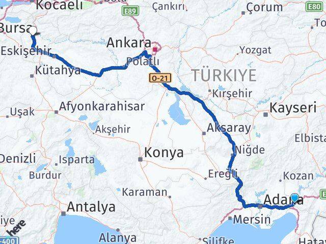 Osmaniye Toprakkale Bilecik Arası Kaç Km - Yol Haritası