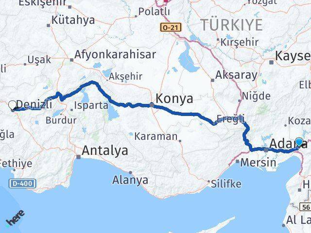 Toprakkale Denizli Arası Kaç Km - Yol Tarifi