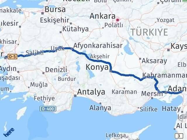 Osmaniye Toprakkale İzmir Arası Kaç Km - Yol Haritası