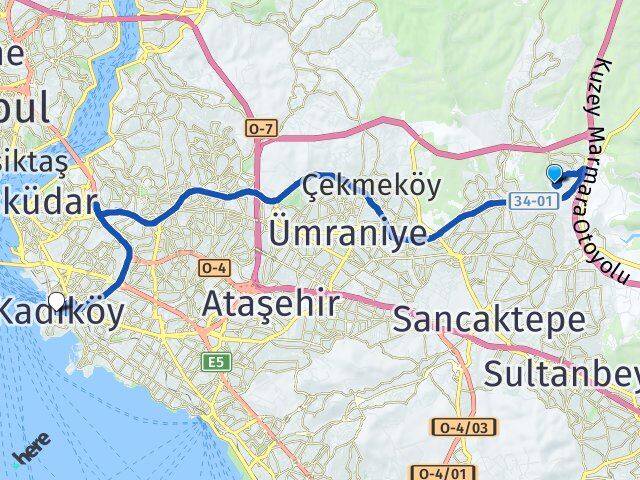 Özyeğin Üniversitesi Kadıköy Arası Kaç Km - Yol Tarifi
