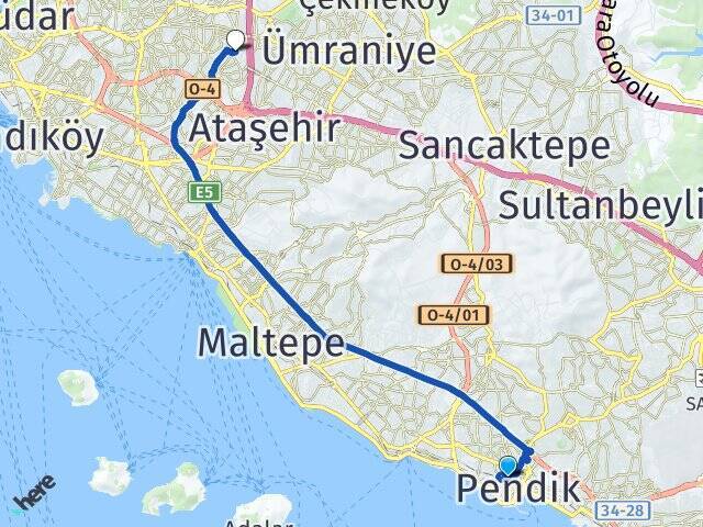 Pendik Tren İstasyonu Armağanevler Arası Kaç Km - Yol Tarifi