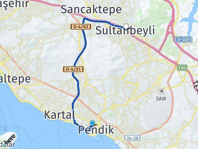 Pendik Tren İstasyonu Sultanbeyli Arası Kaç Km - Yol Tarifi