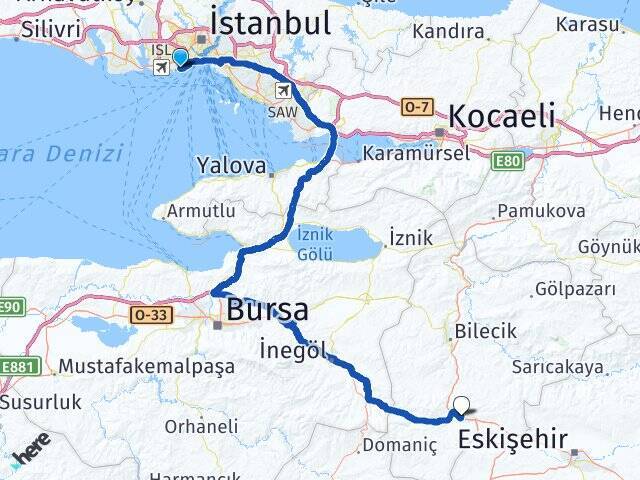 Radisson Blu Hotel Istanbul Ottomare Bozüyük Arası Kaç Km - Yol Tarifi