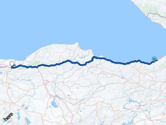 Rize Adapazarı Sakarya Arası Kaç Km - Yol Haritası