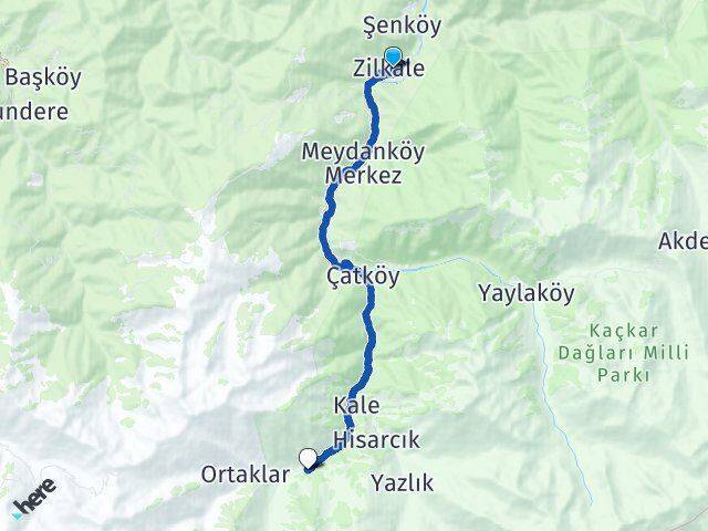 Zilkale Sıraköy Arası Kaç Km - Yol Tarifi