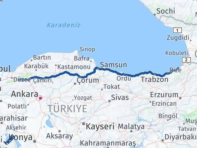 Fındıklı Bolu Arası Kaç Km - Yol Tarifi