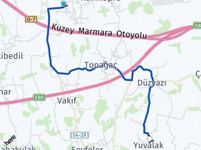 Osmanbey Yuvalak Arası Kaç Km - Yol Tarifi