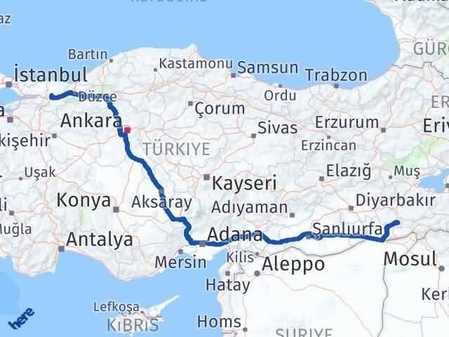 Sakarya Dargeçit Mardin Arası Kaç Km - Yol Haritası