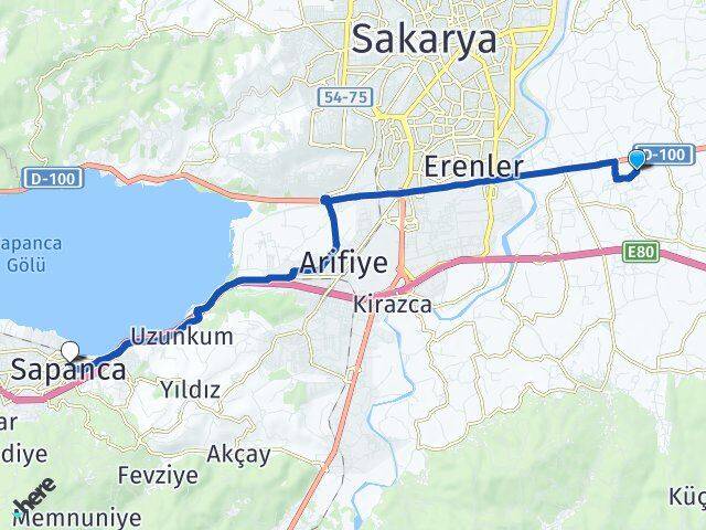 Nakışlar Sapanca Arası Kaç Km - Yol Tarifi