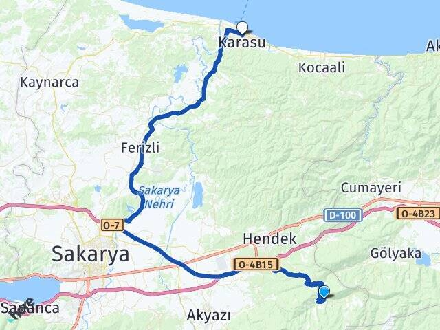 Aksu Karasu Otogarı Arası Kaç Km - Yol Tarifi