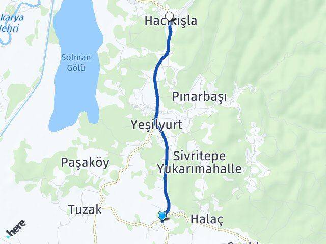 Aşağıçalıca Hacıkışla Arası Kaç Km - Yol Tarifi