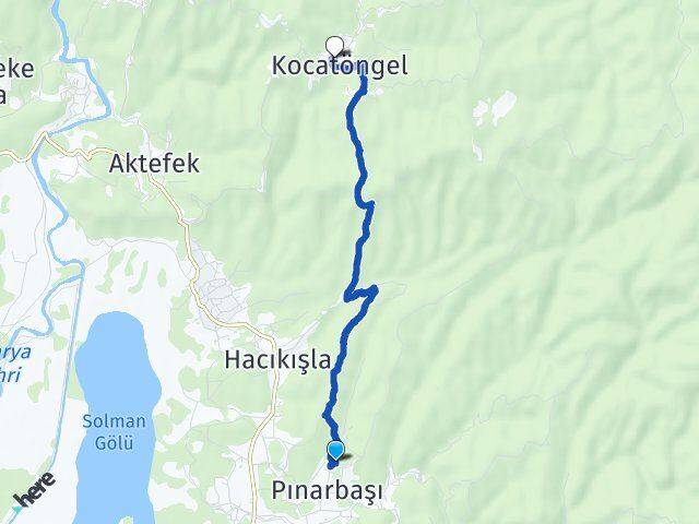Kocaahmetler Kocatöngel Arası Kaç Km - Yol Tarifi