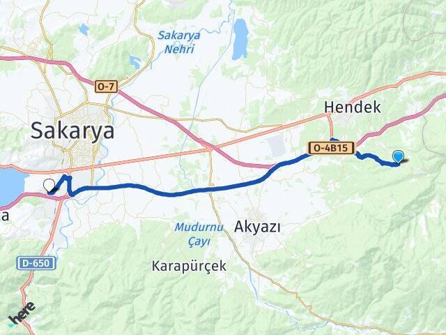Sümbüllü Arifiye YHT Garı Arası Kaç Km - Yol Tarifi