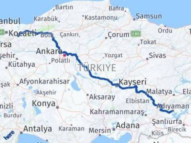 Karapürçek Adıyaman Arası Kaç Km - Yol Tarifi
