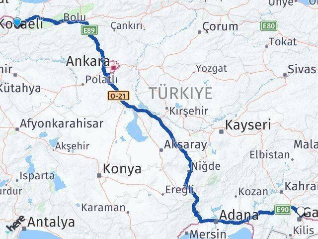Karapürçek Gaziantep Arası Kaç Km - Yol Tarifi