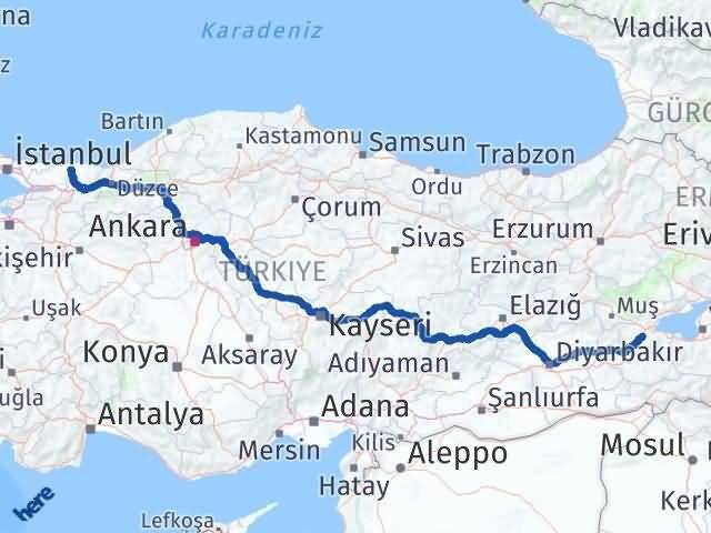 Kaynarca Bitlis Arası Kaç Km - Yol Tarifi