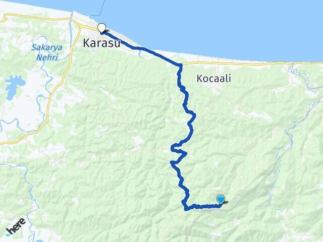 Kızılüzüm Karasu Otogarı Arası Kaç Km - Yol Tarifi
