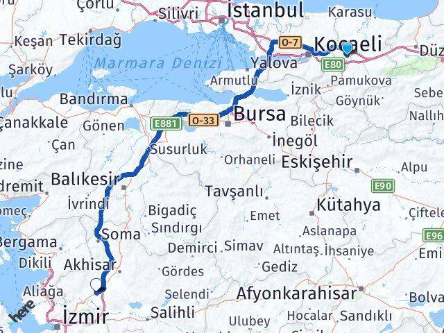 Sakarya Saruhanlı Manisa Arası Kaç Km - Yol Haritası