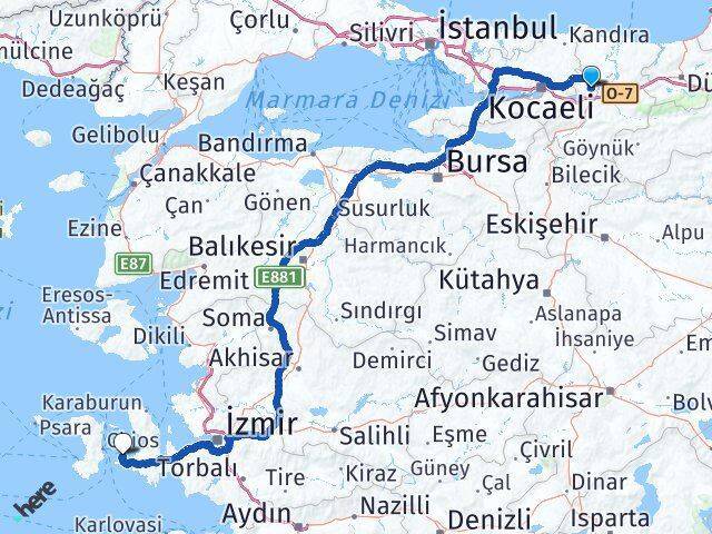Arabacıalanı Çeşme Arası Kaç Km - Yol Tarifi