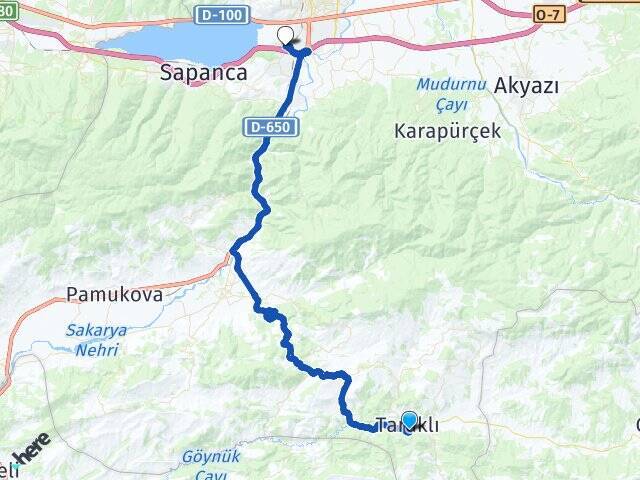Yusufbey Arifiye YHT Garı Arası Kaç Km - Yol Tarifi