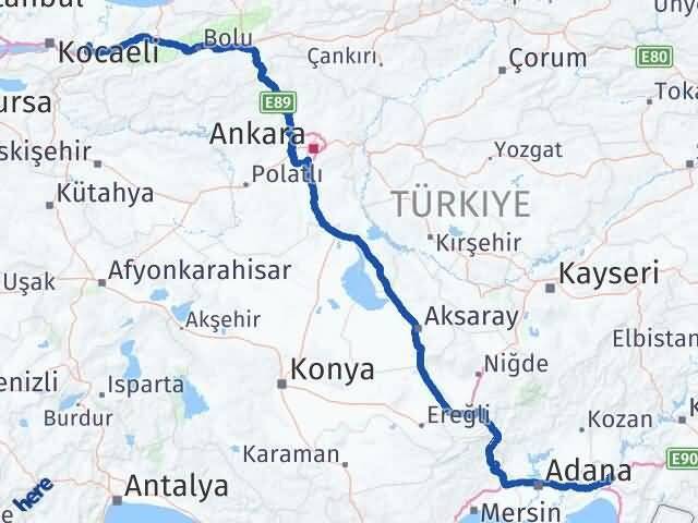 Sakarya Toprakkale Osmaniye Arası Kaç Km - Yol Haritası