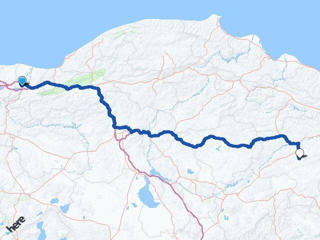 Sakarya Ulaş Sivas Arası Kaç Km - Yol Haritası