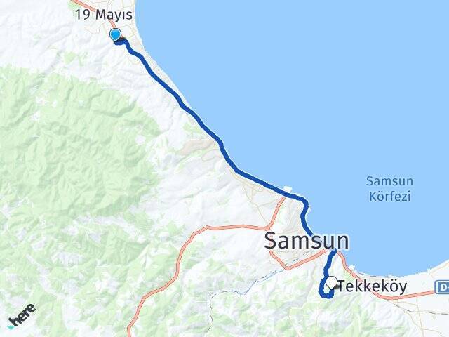 Yeşilova Samsun Üniversitesi Arası Kaç Km - Yol Tarifi